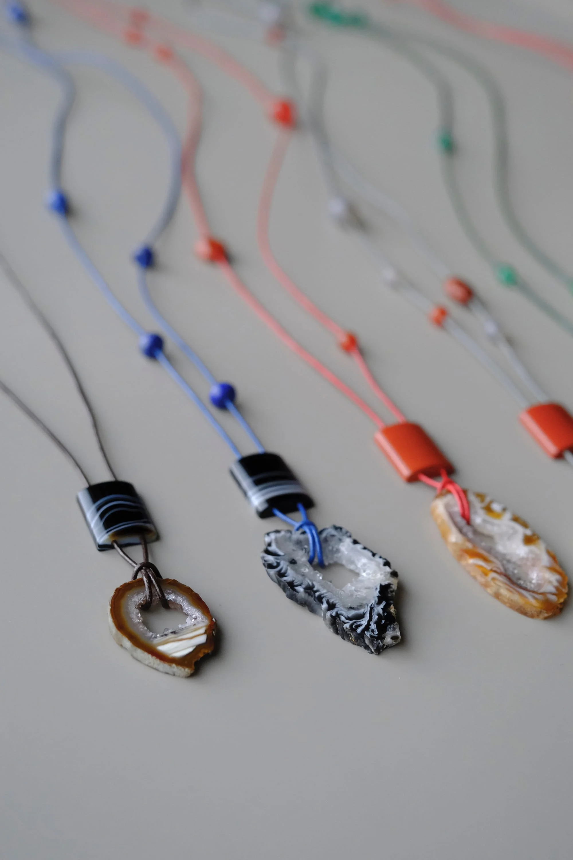 Jupiter Leather Pendant with Agate Geode | Boutique — KATRA Studio